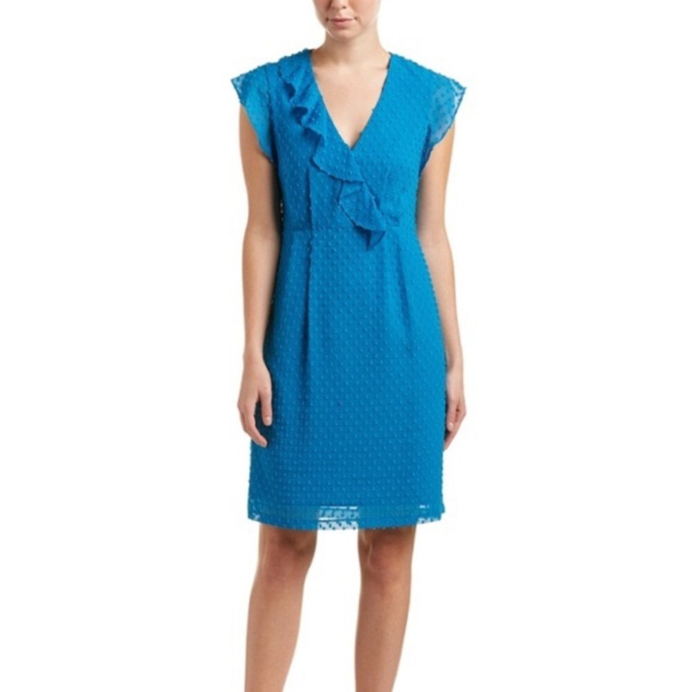 Nanette Lepore Blue Swiss Dot Talavera Dress